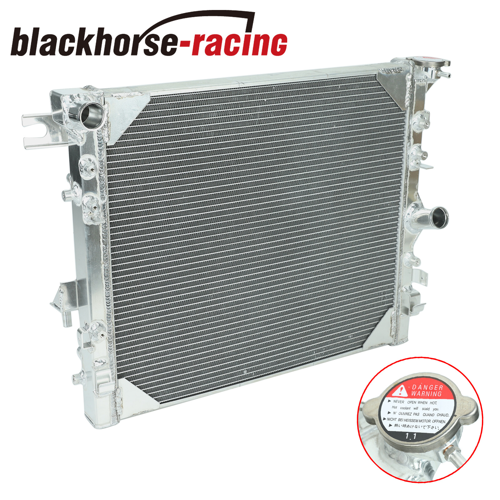 For 2007-2018 Jeep Wrangler JK 3.6L 3.8L V6 Engine Aluminum 3 Row Radiator MT