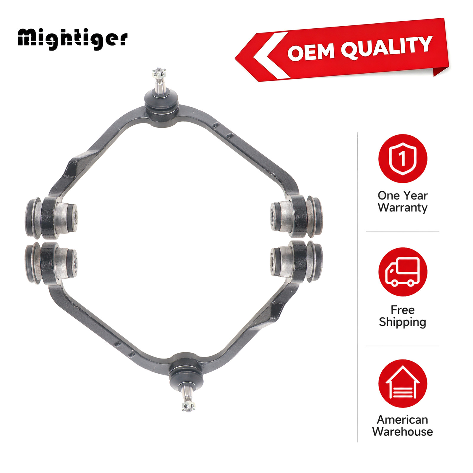 2WD Front Upper Control Arms w/ Ball Joint For Ford Expedition Lincoln Navigator