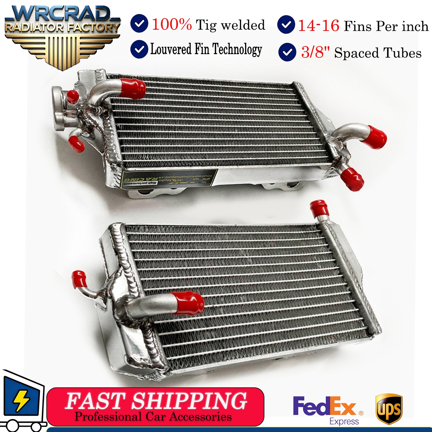 R&L Aluminum Cooling Radiator fit Honda CR250R CR250 R CR 250 R 2002-2004 2003