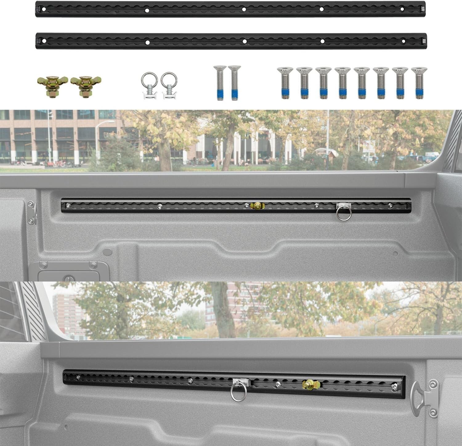 For 2022-2025 Ford Maverick Trail Rail System Truck Bed Rail System Tie Down For 2022-2025 Ford Maverick Trail Rail System Truck Bed Rail System Tie Down