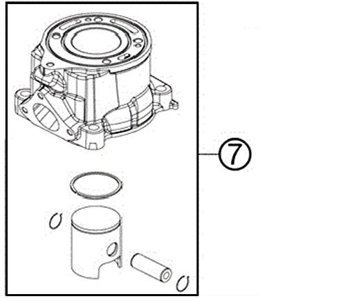 NEW KTM 50 CYLINDER & PISTON KIT 2010-2013 SX, SX MINI, 2009 SX JR 45230038000