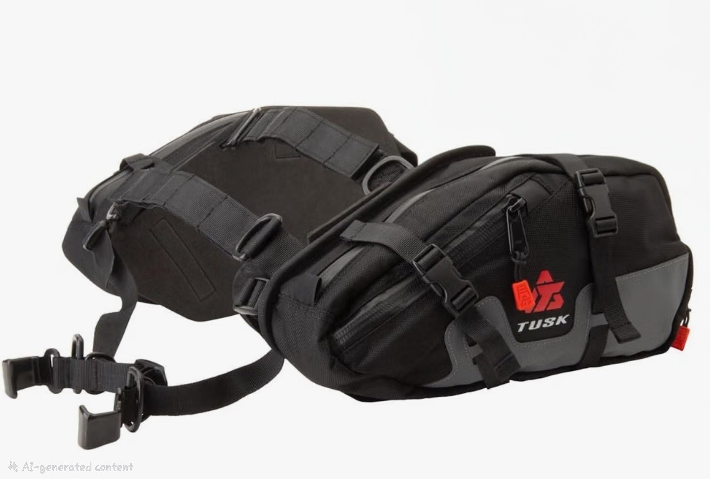 New Tusk Traverse Panniers /Saddlebags (2005820001) Base System, Black/Grey