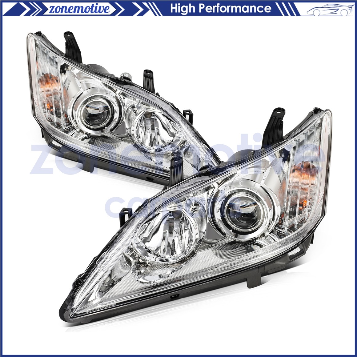 Left+Right Headlights Assembly For 2012 2011 2010 Lexus ES350 3.5L w/Projector