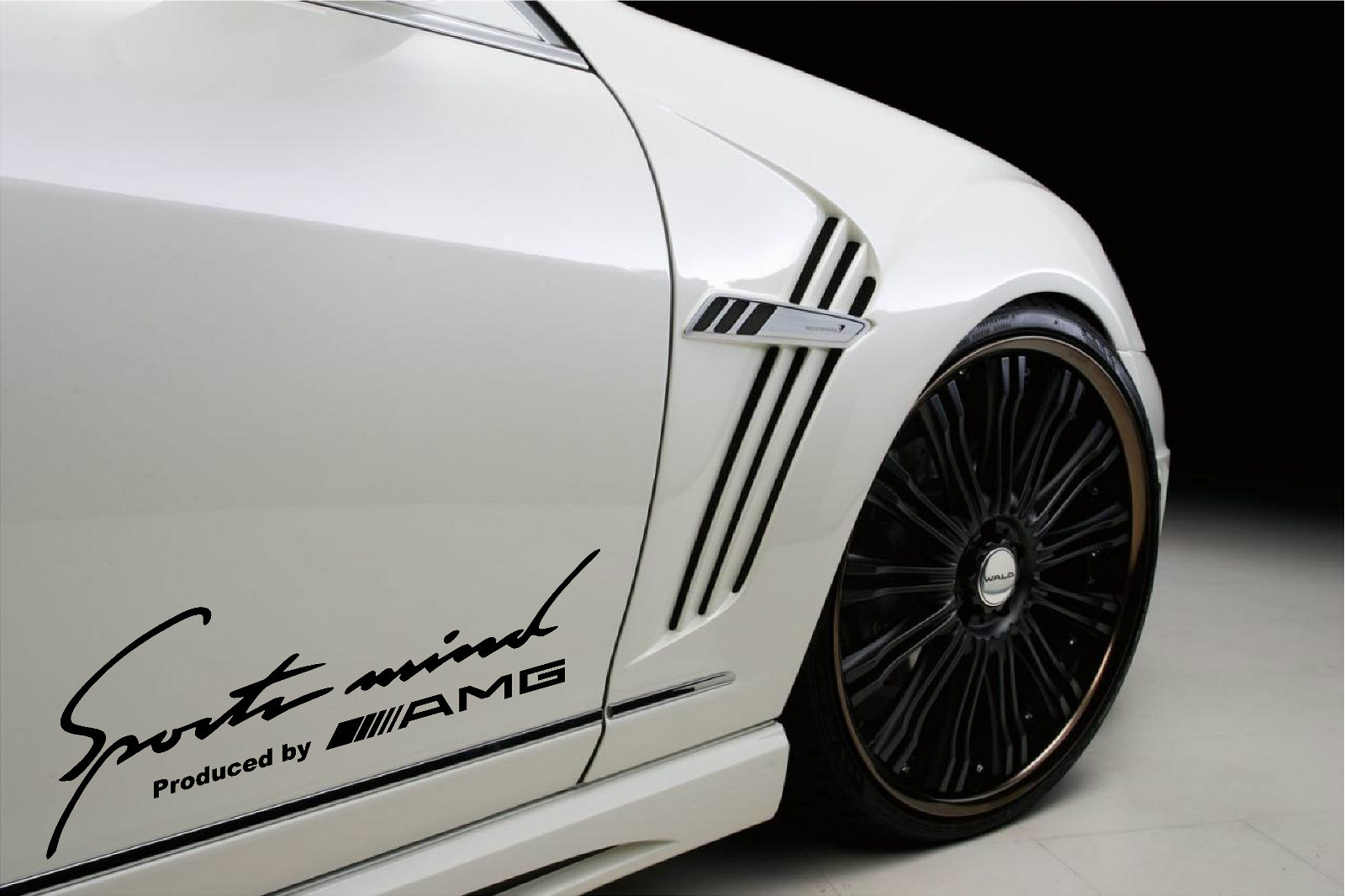 Sports Mind Produced by AMG Mercedes Benz E63 Decal sticker emblem logo BLACK Sports Mind Produced by AMG Mercedes Benz E63 Decal sticker emblem logo BLACK