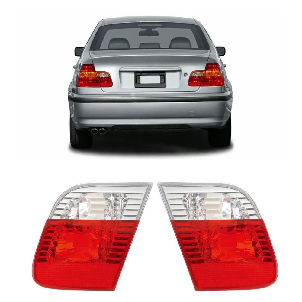 For 2002-2005 BMW 325i Tail Light Driver and Passenger Side Pair Sedan BM2882104