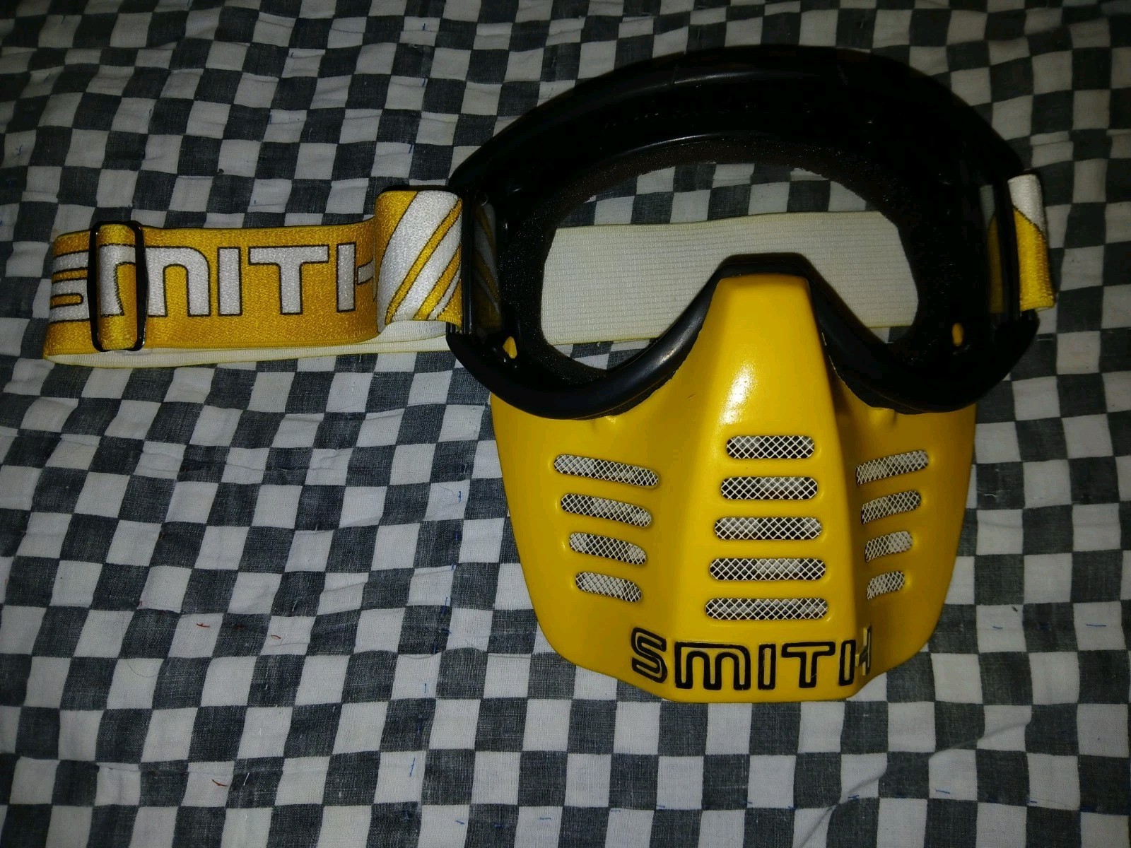  Vintage  SMITH USA Smx  Goggles  mask  Motocross mx black/ yellow   Guard U.S. 