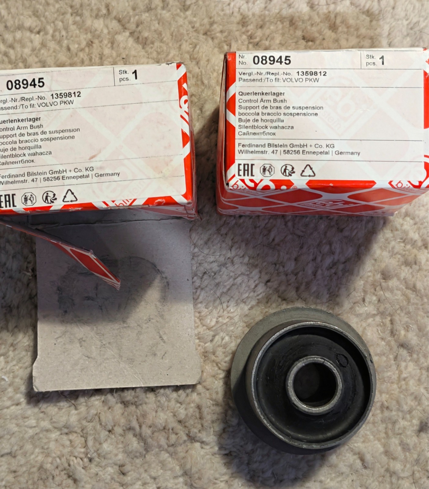 FEBI Bilstein 08945 Volvo Control Arm Bushings