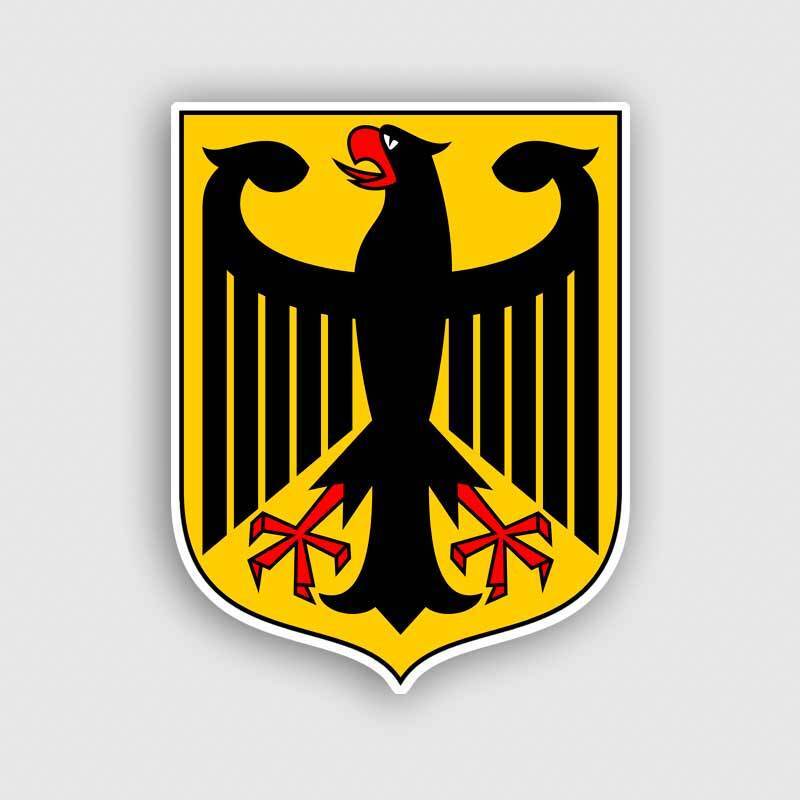 German Coat of Arms Eagle Shield Decal Sticker Germany Berlin Munich Stuttgart