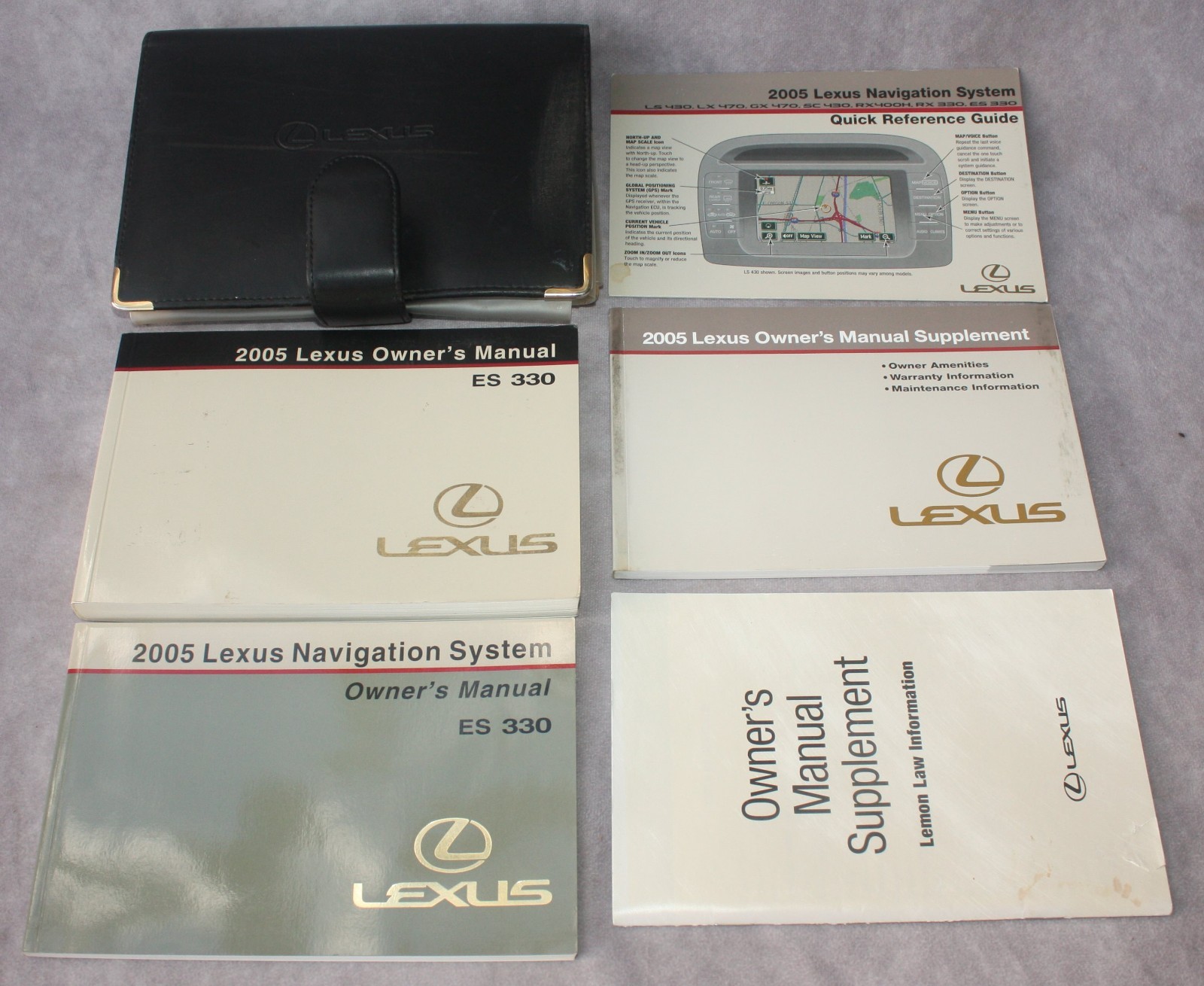 2005 Lexus ES 330 Original Owners Manual with Dealer Window Sticker 2005 Lexus ES 330 Original Owners Manual with Dealer Window Sticker