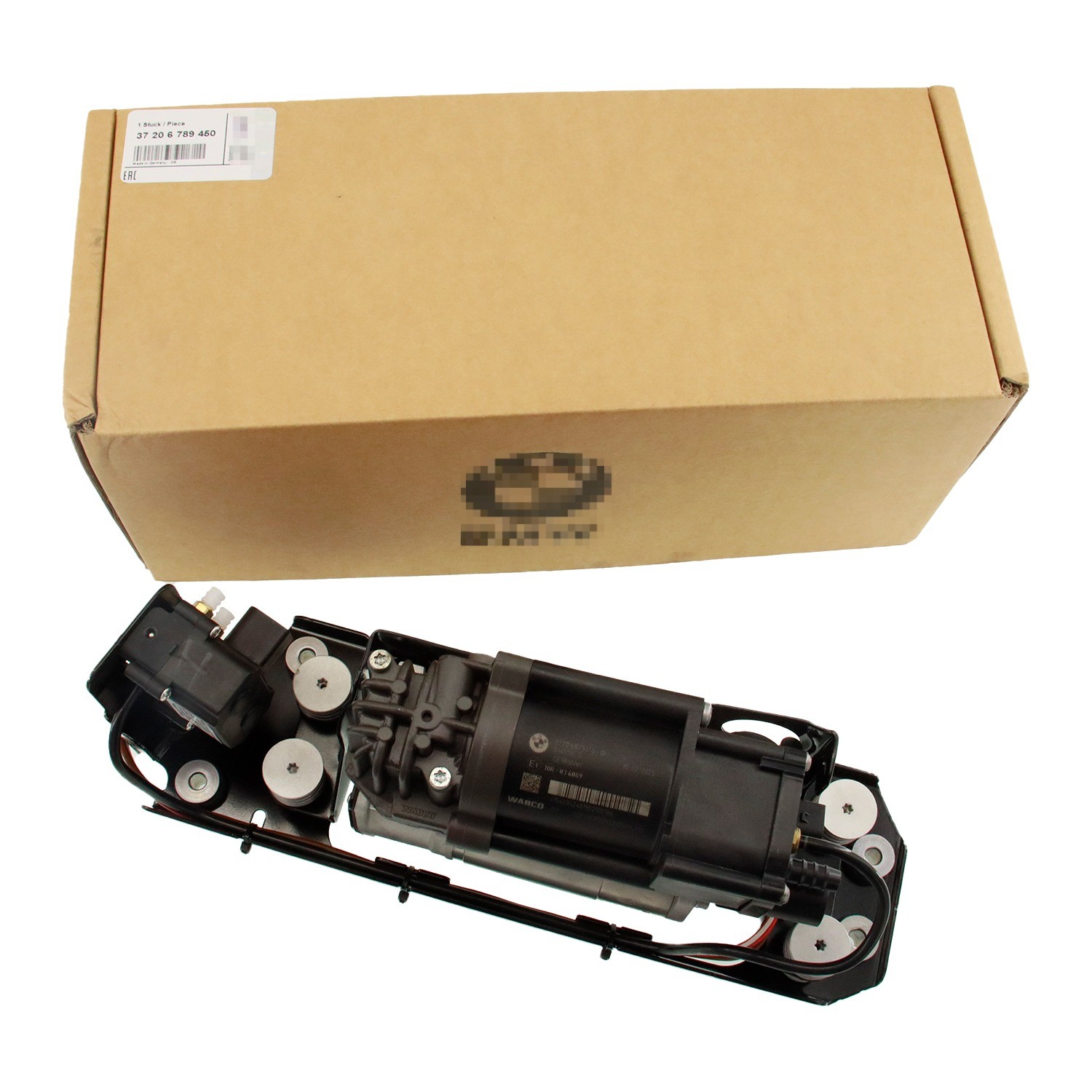 For BMW 740i 750i 750Li 760Li Air Suspension Compressor w/ Bracket #37206789450