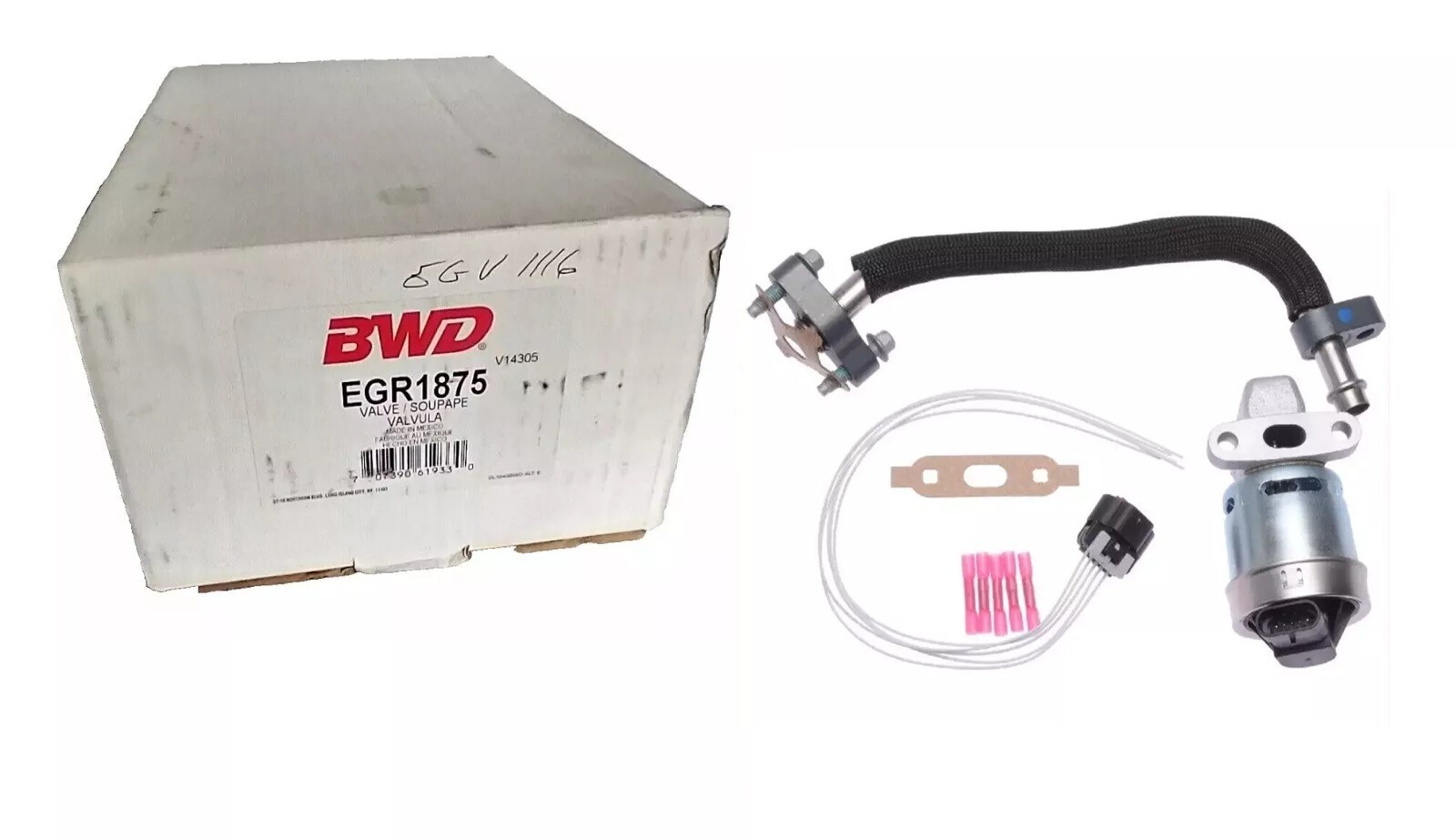 NEW Exhaust Gas Recirculation (EGR) Valve Retrofit Kit BWD EGR1875