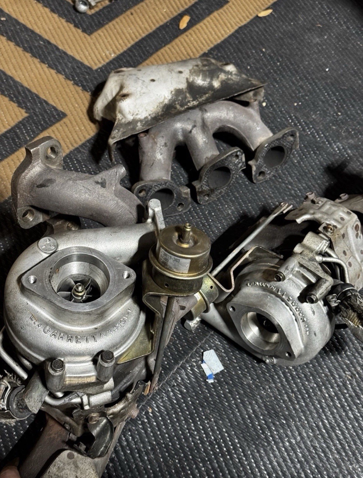 OEM Nissan Skyline R33 GTR RB26DETT Garrett M24 Twin Turbos & Manifolds PARTS