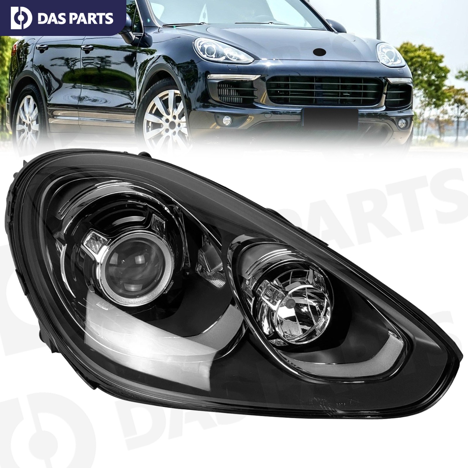 For 2015-18 Porsche Cayenne Xenon Headlight w/AFS&Bulb (w/o HID) Headlamp Right