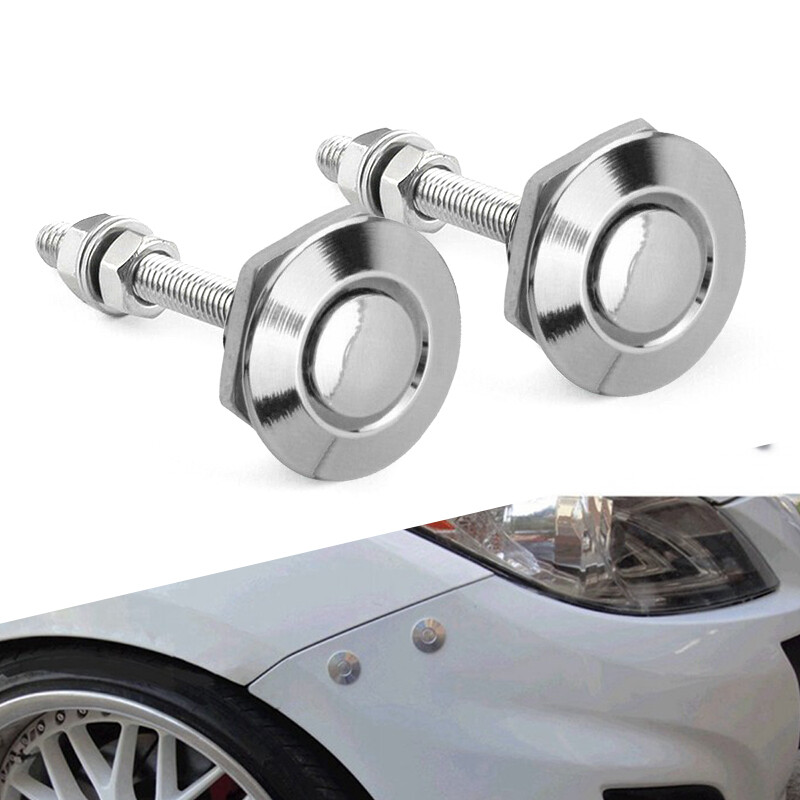 2/4/6/8 Push Button Bonnet Hood Pin Lock Clip Kit Car Quick Release Bumper Latch