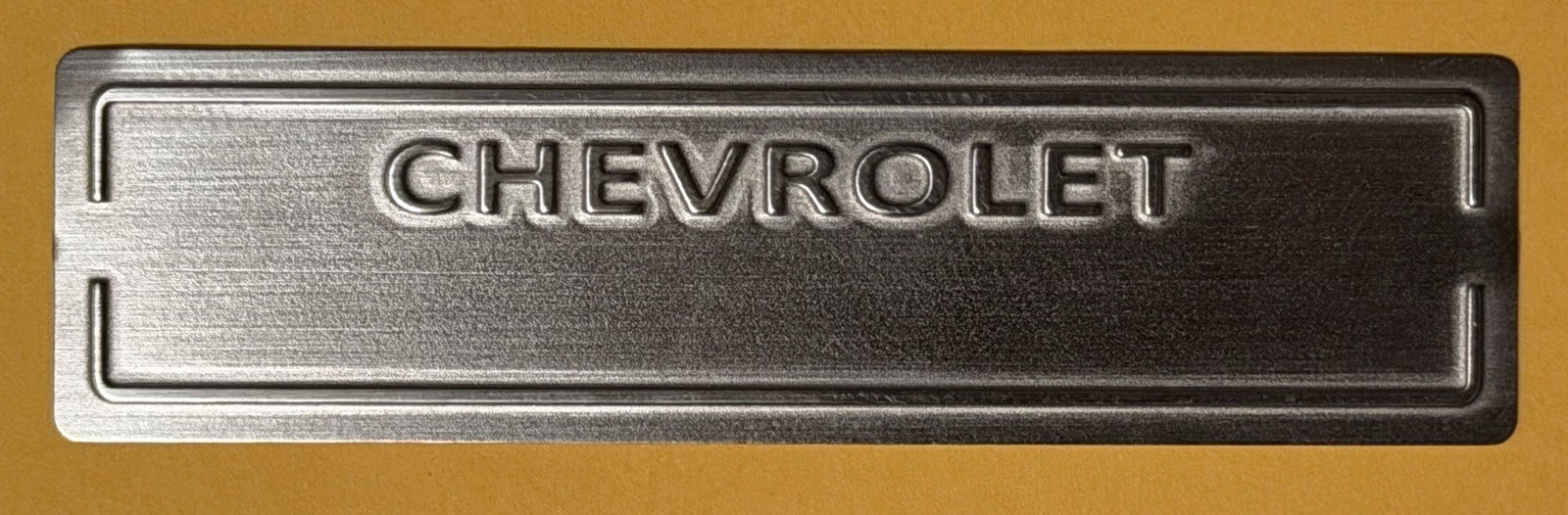 CHEVY CHEVROLET DOOR DASH TAG DATA SERIAL NUMBER PLATE **BLANK** (Not Stamped)
