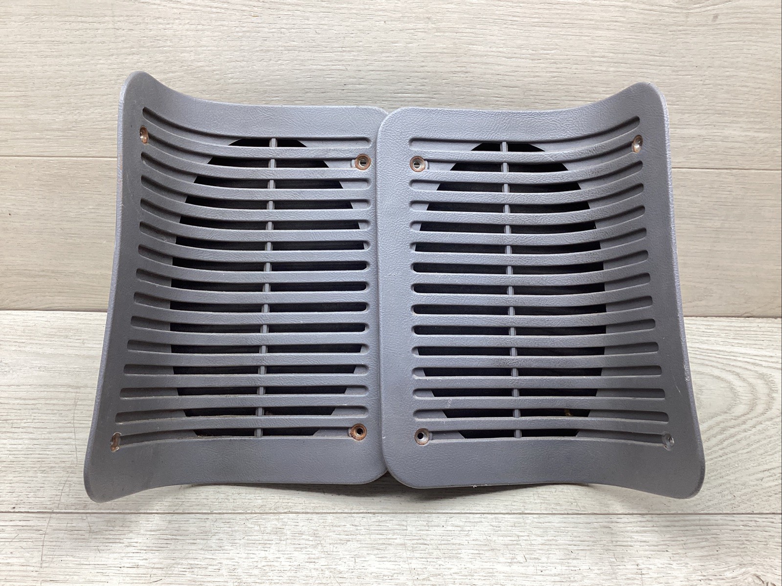 1992-1997 Ford F150 F250 F350 REAR SPEAKER GRILL COVERS PAIR SET GRAY OEM