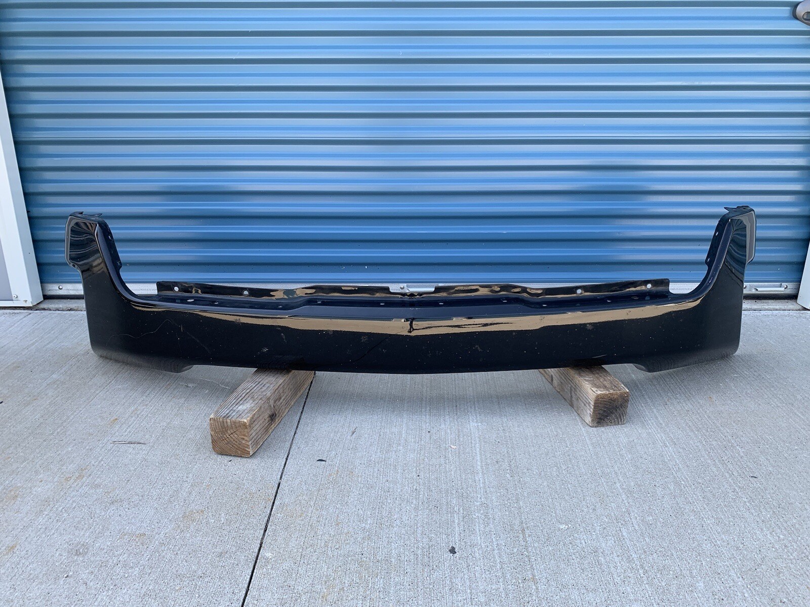 OEM 2019-2022 Chevy Silverado 1500 Black Front Bumper w/o Sensor Holes