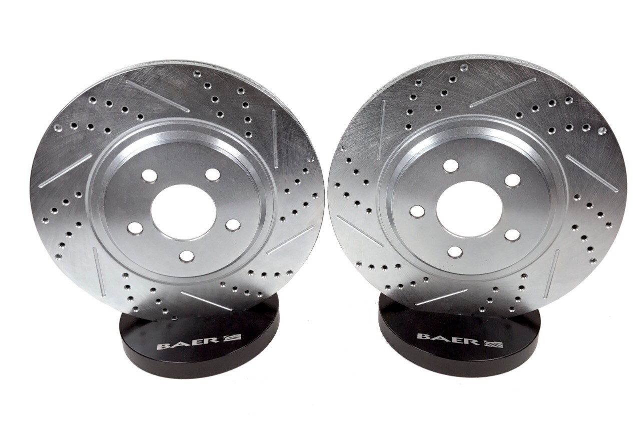 Baer Crossed Drilled Pair Rear 2002+ Subaru WRX Non-STI 5x100 31043-020 USA MADE Baer Crossed Drilled Pair Rear 2002+ Subaru WRX Non-STI 5x100 31043-020 USA MADE