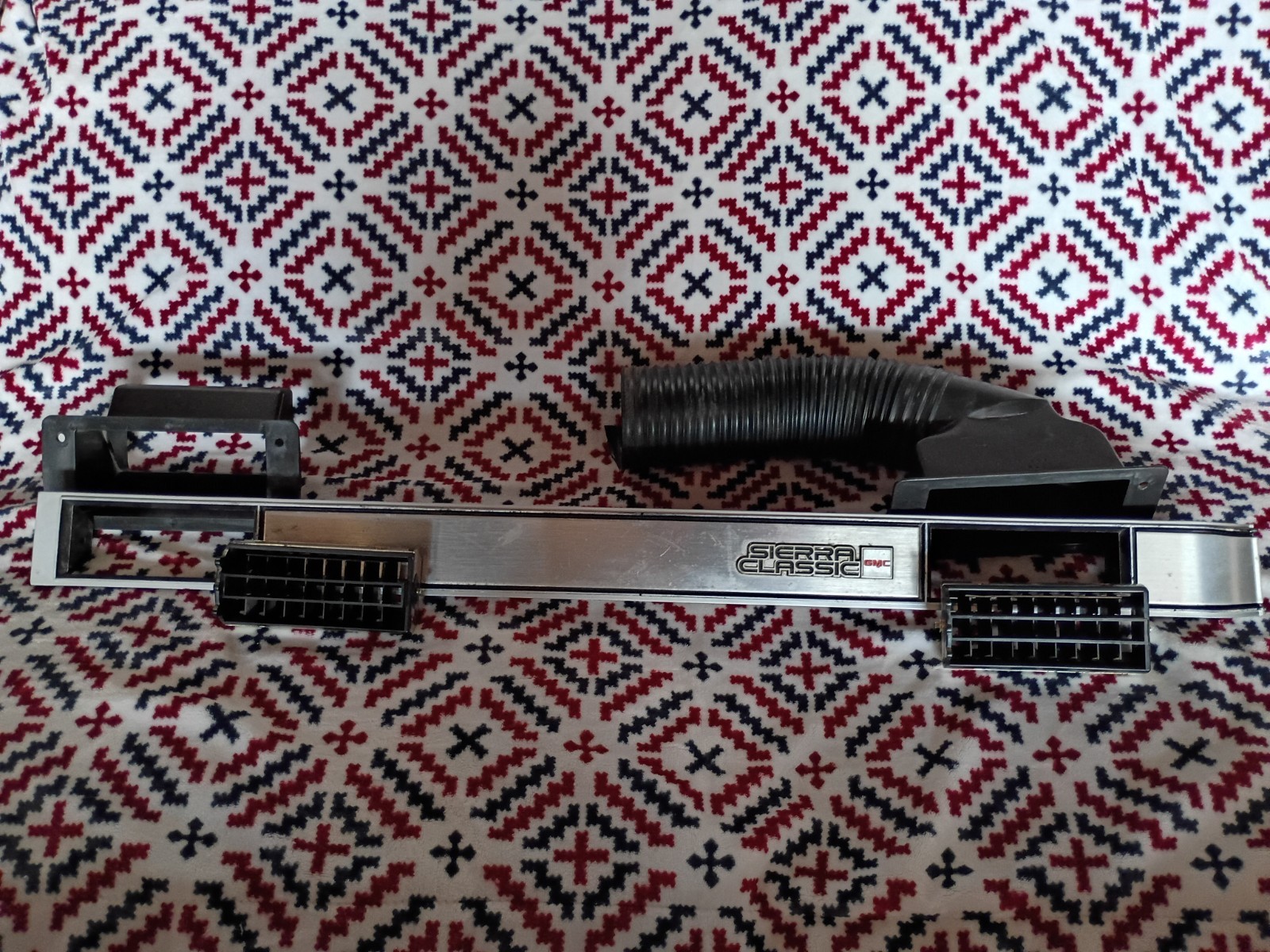 Square Body Sierra K5 Blazer Dash Trim Brushed Plate w/ Air Vents 81-91 OEM Square Body Sierra K5 Blazer Dash Trim Brushed Plate w/ Air Vents 81-91 OEM