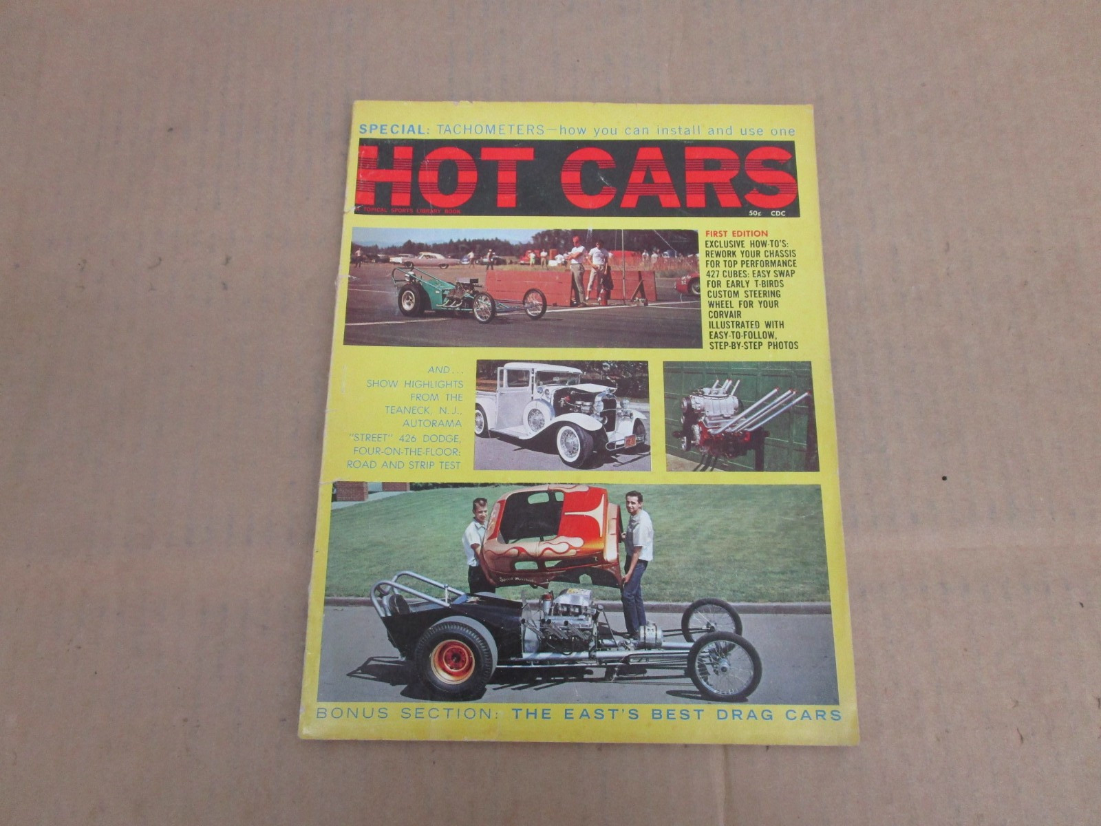 HOT CARS Spring 1964 Lincoln Ford Thunderbird Corvair Dodge magazine article