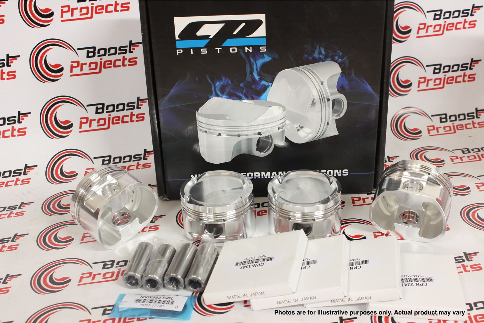 CP Forged Turbo Pistons For Acura Integra GSR B18-B18C-B18C1 82mm 10.0:1 SC7008