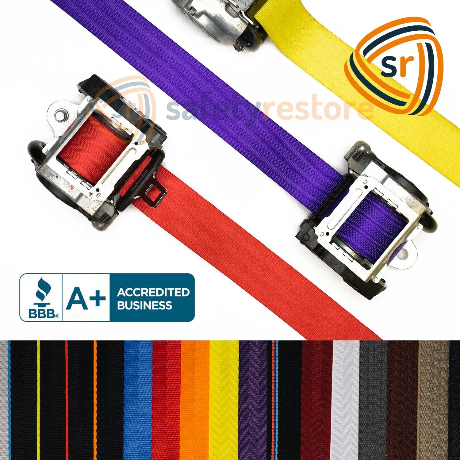 Elegant Red FOR Porsche 911 SEAT BELT WEBBING REPLACEMENT #1