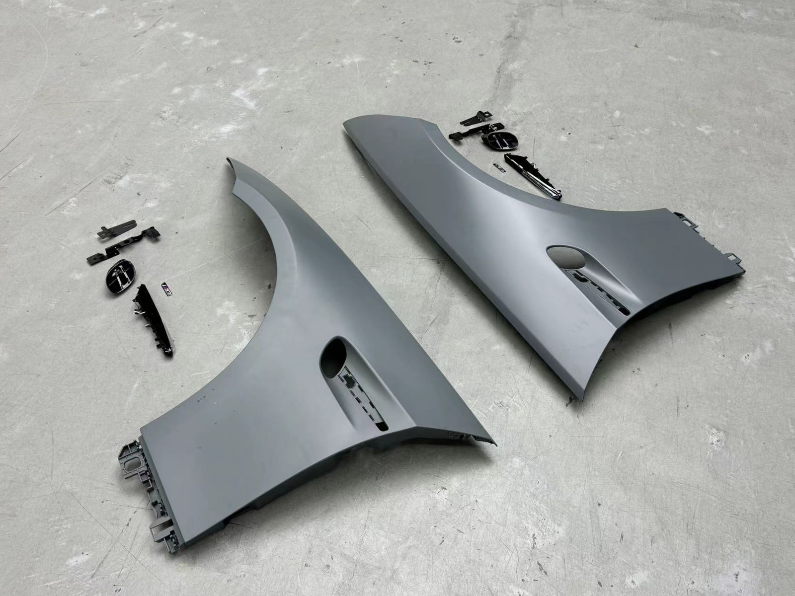 For BMW E92 E93 Real M3 Aluminium Front Side Fender Flare Pair 2009-2012