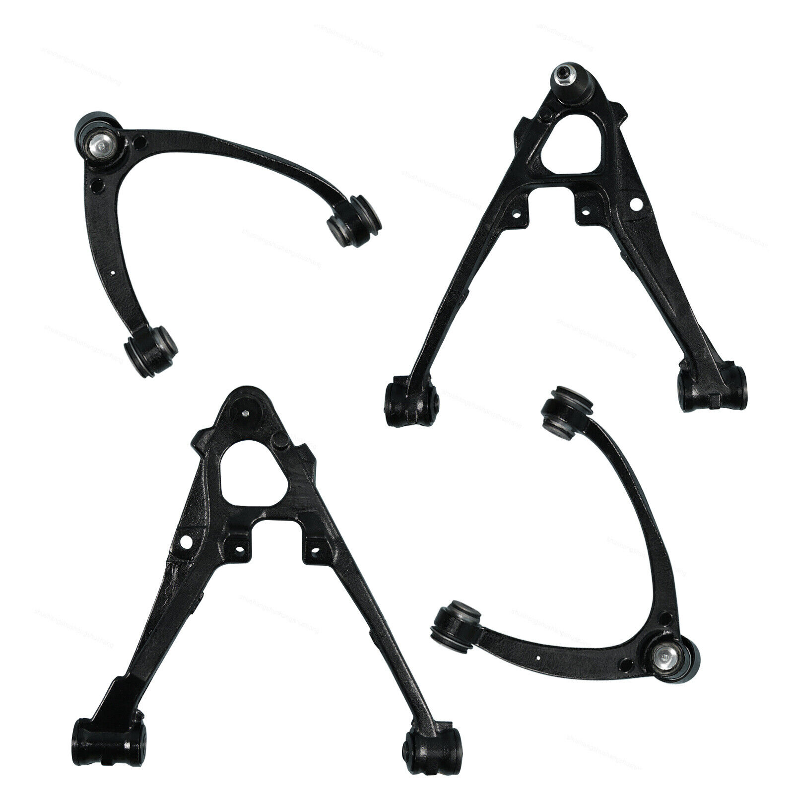 Front Upper Lower Control Arm Fit for 2007-2013 Chevy Silverado GMC Sierra