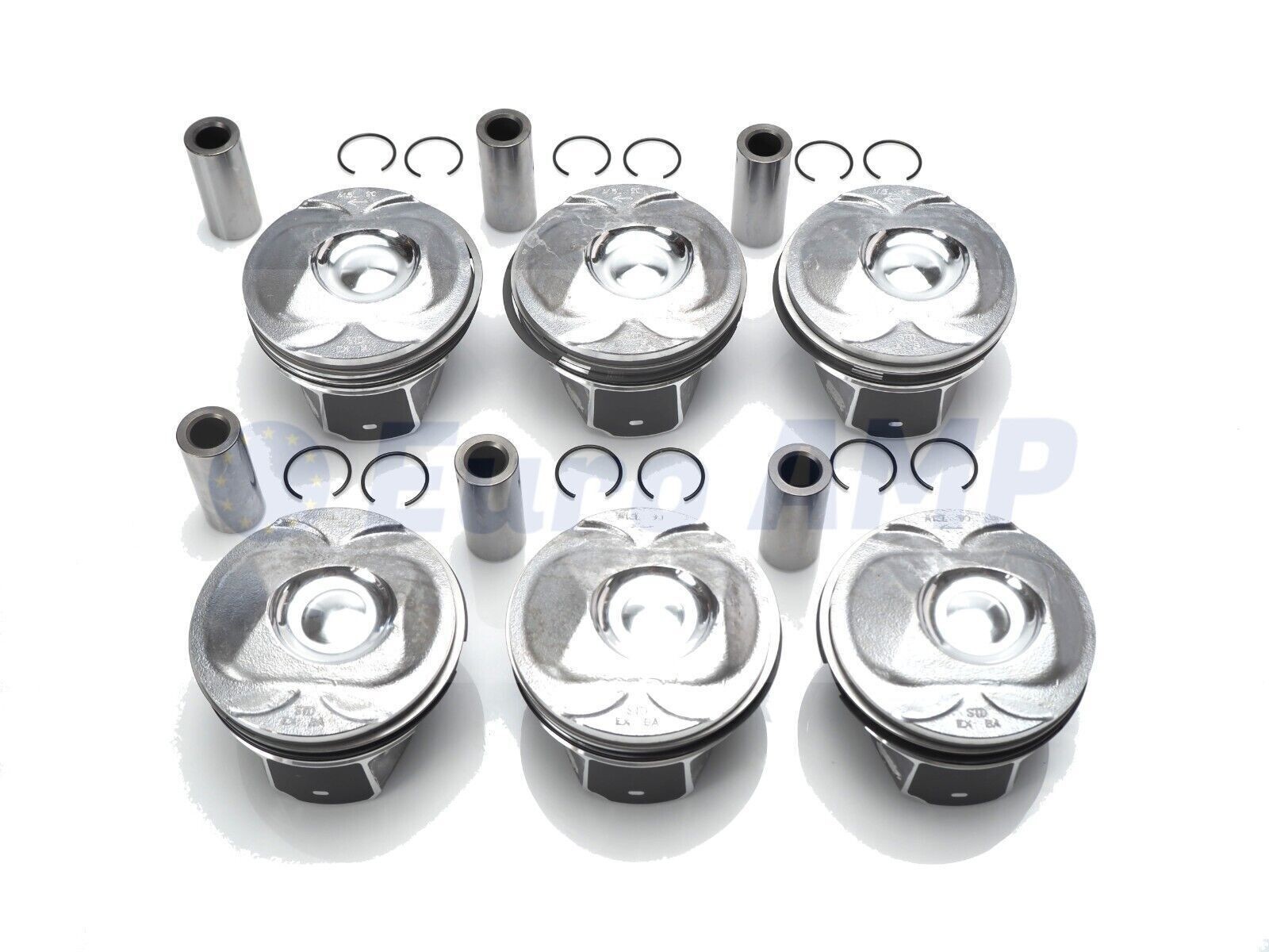Jaguar Land Rover Oversized +0.75mm Piston With Rings 6PCS AJ126 3.0L V6 S/C