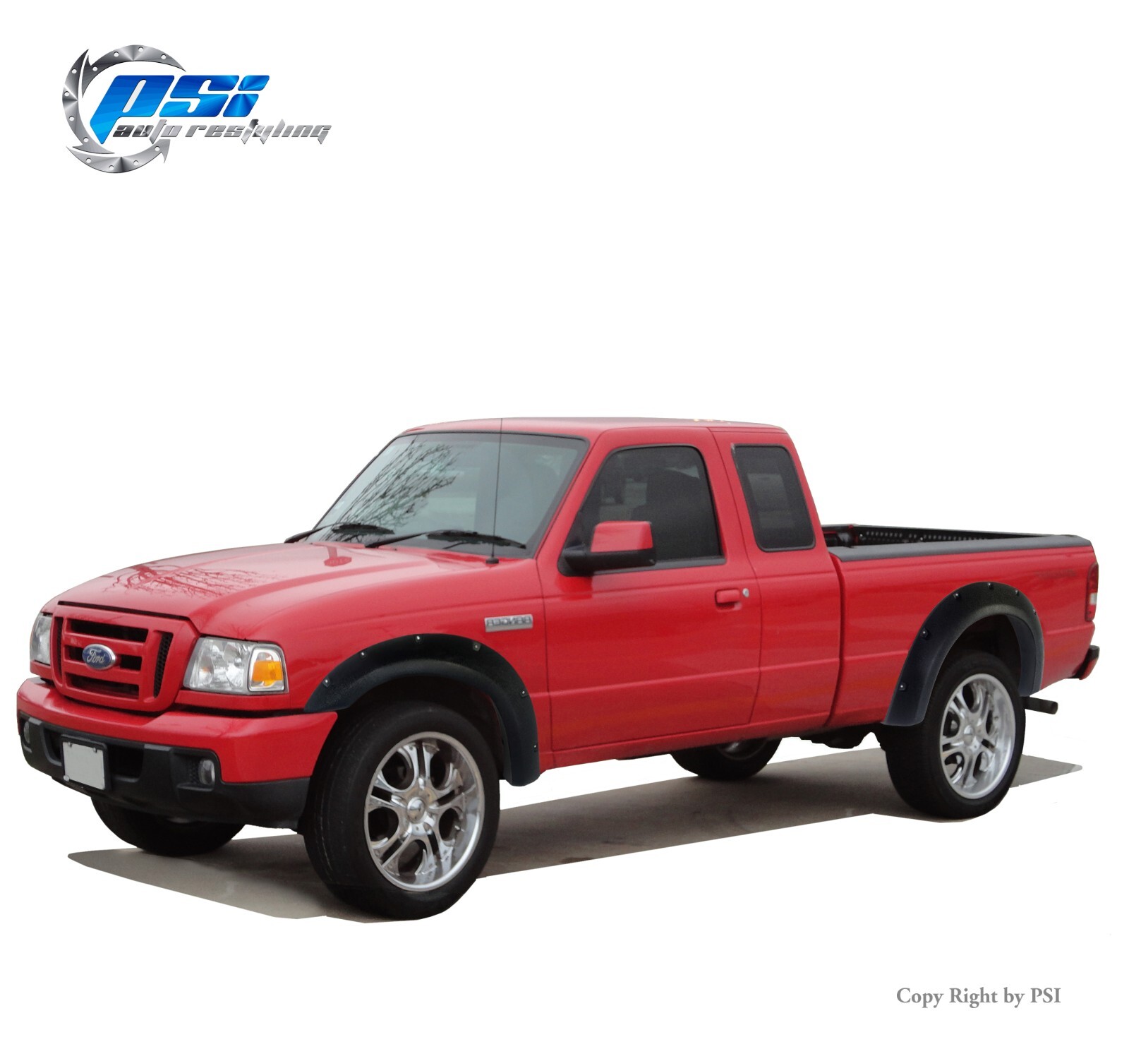 Pocket Rivet Bolt Fender Flares Fits Ford Ranger 93-11 Sand Blast Textured