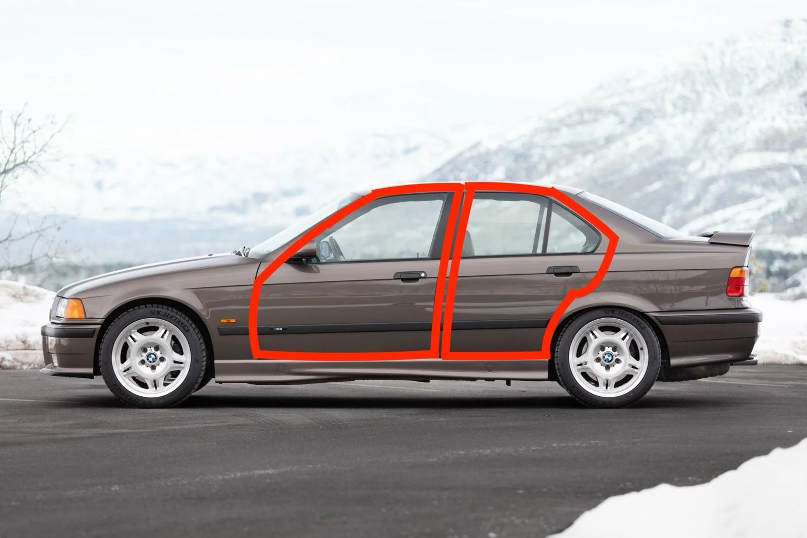 For BMW E36 Sedan 1990-2000 Door Seals Weatherstrip Inner DOOR Seal Gaskets 4pcs For BMW E36 Sedan 1990-2000 Door Seals Weatherstrip Inner DOOR Seal Gaskets 4pcs