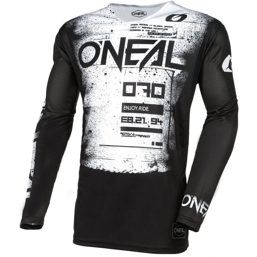 O\'Neal 2026 Youth Mayhem Jersey - Scarz - Black/White, X-Small M005-201