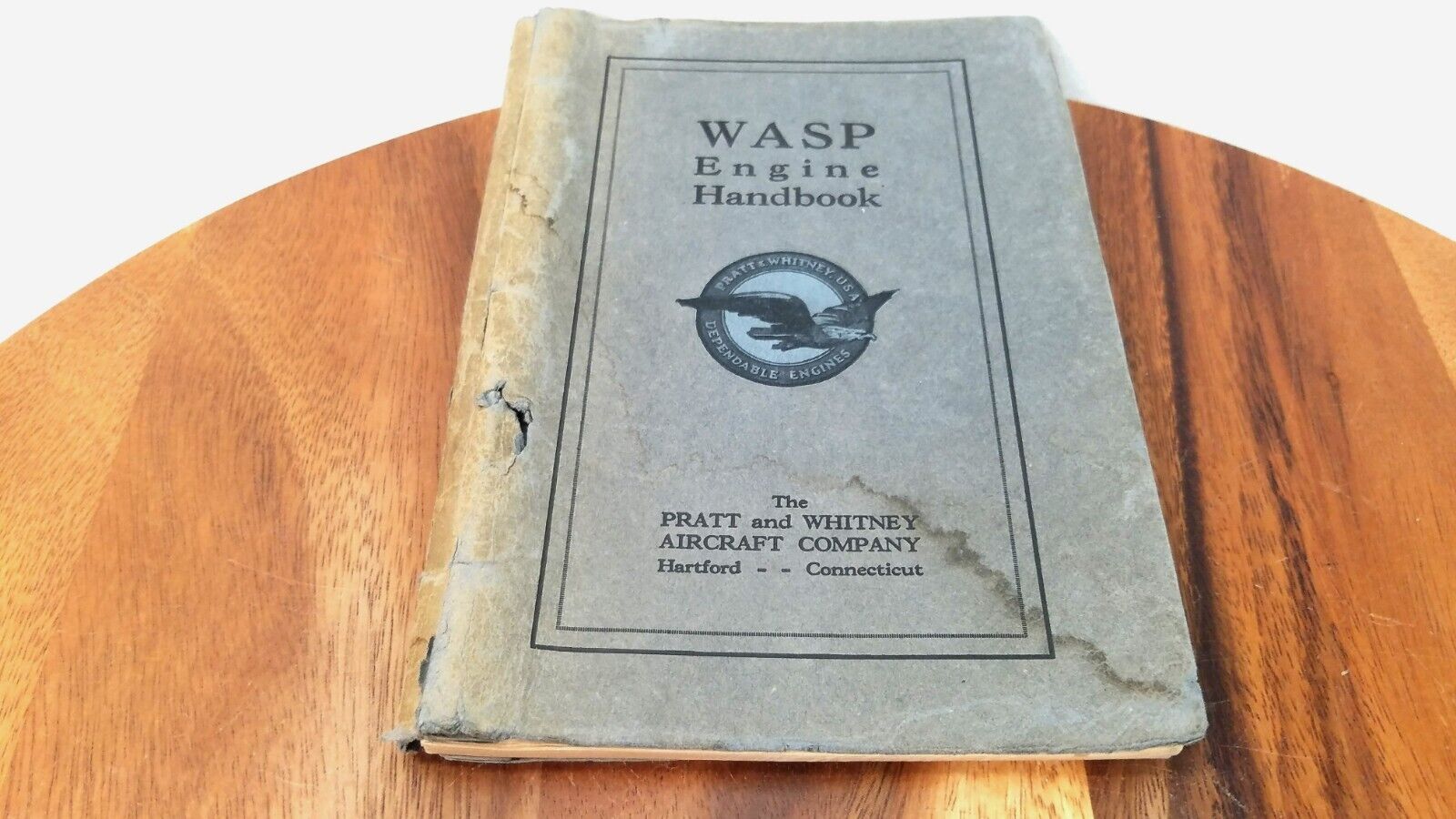 RARE HTF PRATT AND WHITNEY ENGINE HANDBOOK 1ST EDITION 1927 WASP SERIES