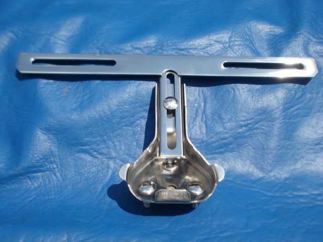 1938-1948 Ford Pass Rear License Plate Bracket PolishedSS Vintique #O1A-13406-SS