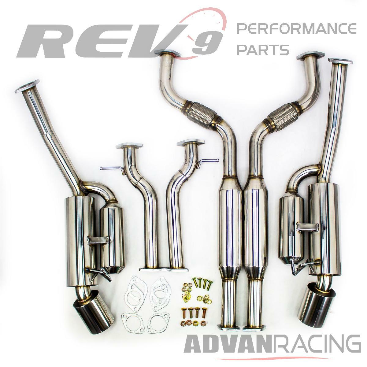 Rev9 CB-037 Stainless Steel Cat-Back Dual Exhaust Kit 4.5\