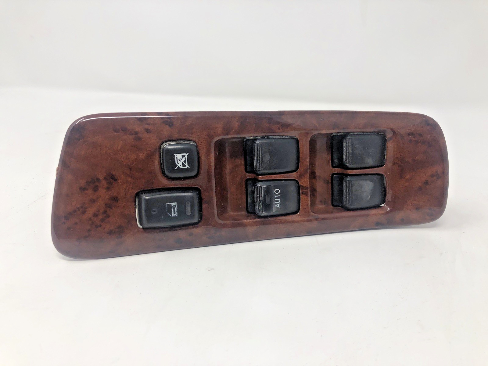 2001-2007 TOYOTA HIGHLANDER MASTER POWER WINDOW SWITCH WOODGRAIN OEM