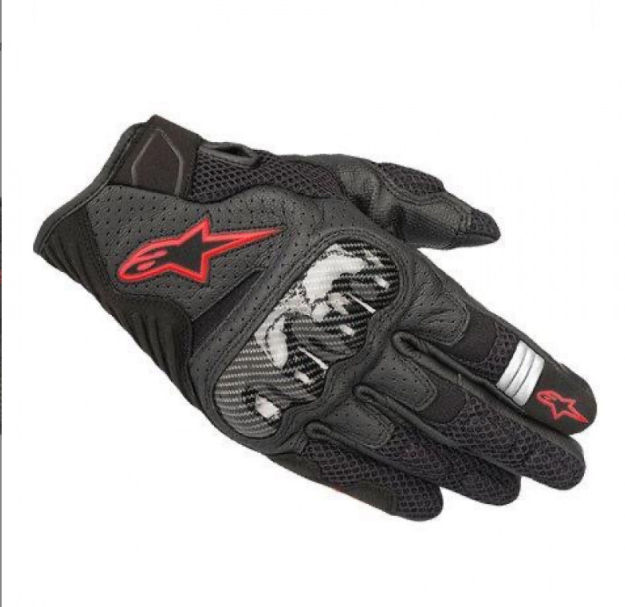 1 PCS ALPINESTARS SMX1 Air V2 Leather Road Gloves Sport Racing Street Motorcycle