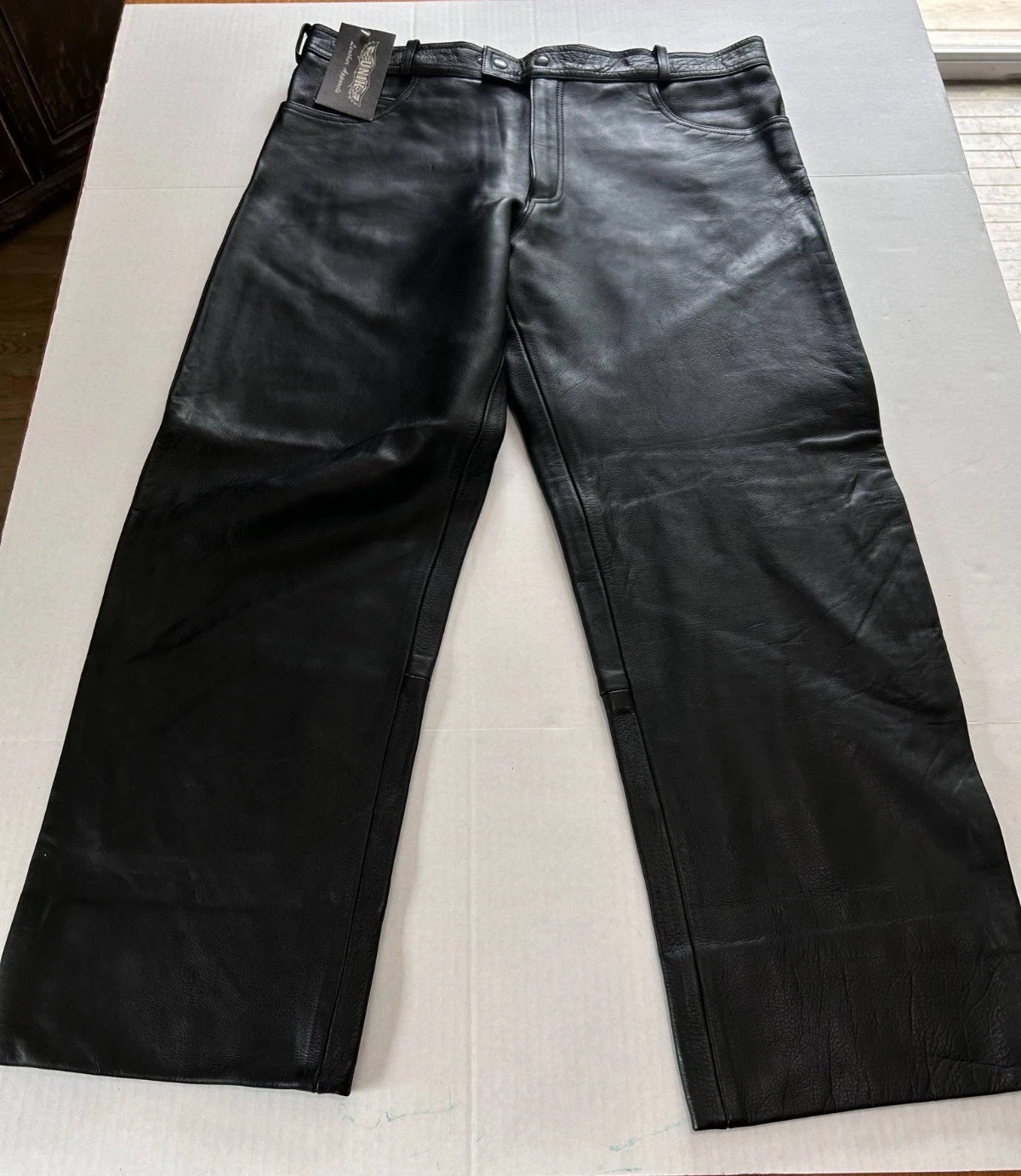 NICE Unik Premium Leather Pants Size 42 Style 752 Harley Davidson Grunge Rick NICE Unik Premium Leather Pants Size 42 Style 752 Harley Davidson Grunge Rick