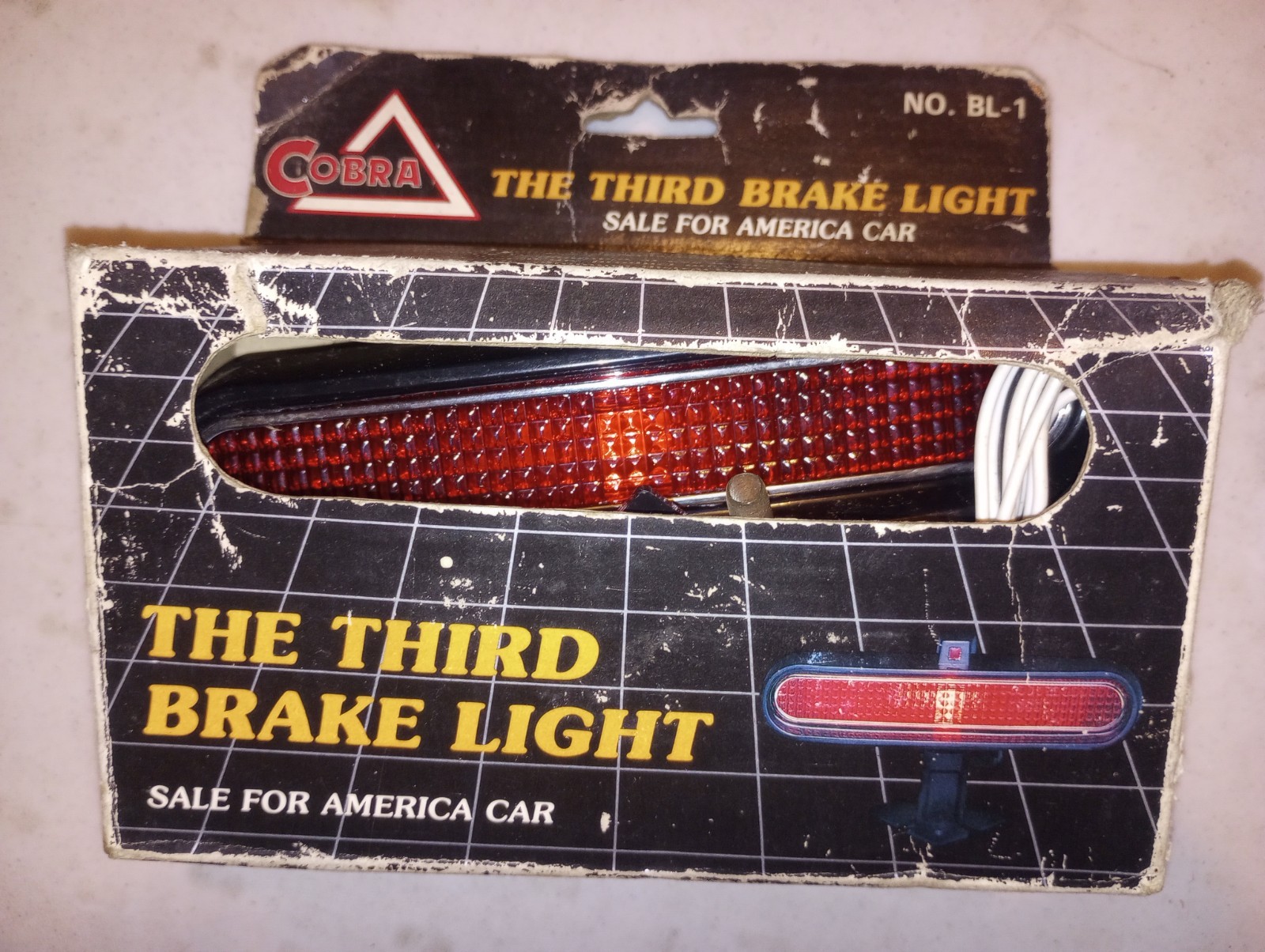 Vintage Cobra Third Brake Light BL-1 Universal Aftermarket Hot Rod Muscle Car