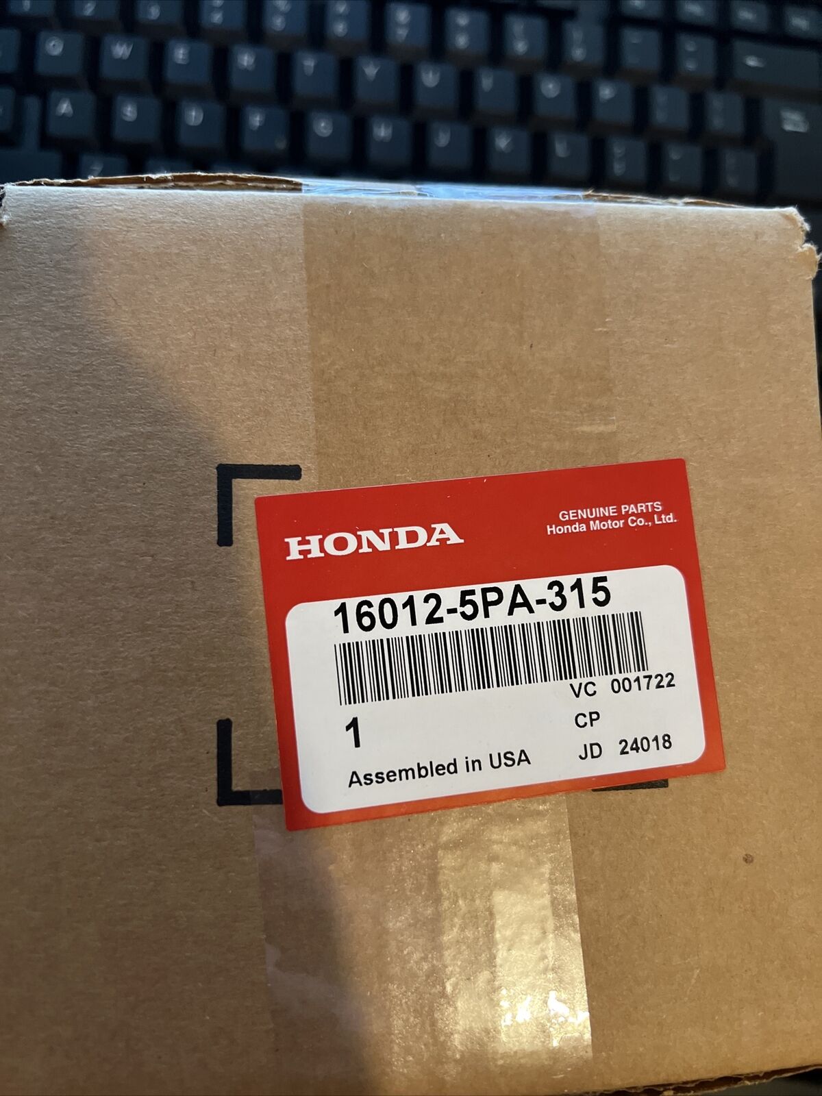 NEW GENUINE OEM HONDA FUEL JOINT PIPE SET 16012-5PA-315 Factory Sealed