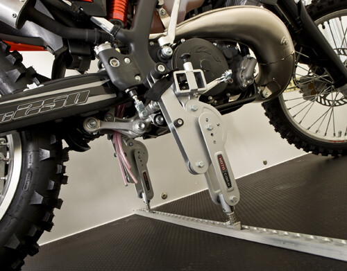 Moto Cinch strapless tie downs for motorcycles (MX L-Track)