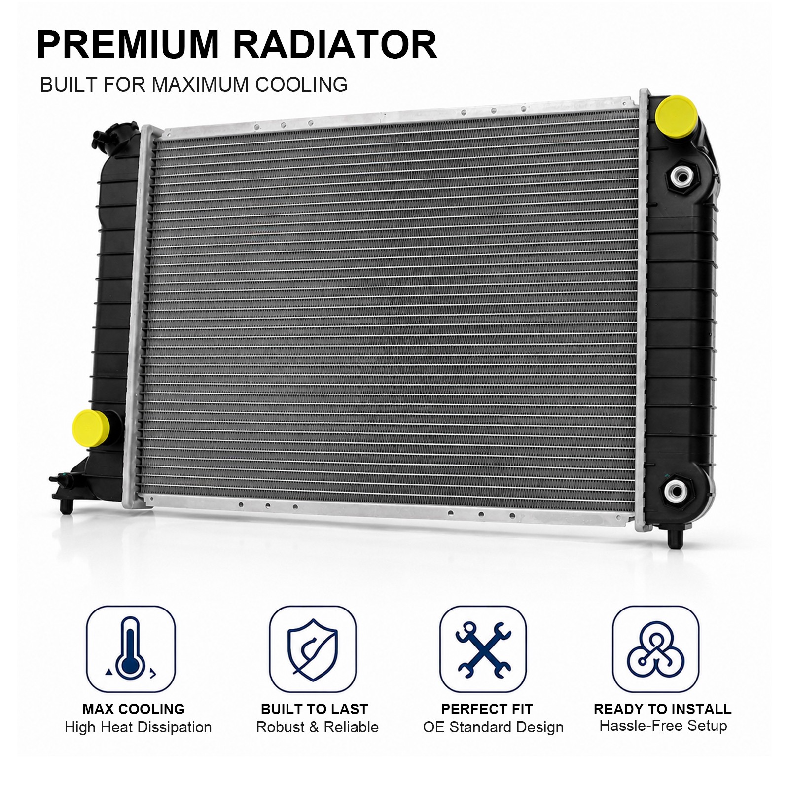 Aluminum Radiator for 1994-2003 Chevrolet S10 2.2L 1994-2003 GMC Sonoma 2.2L