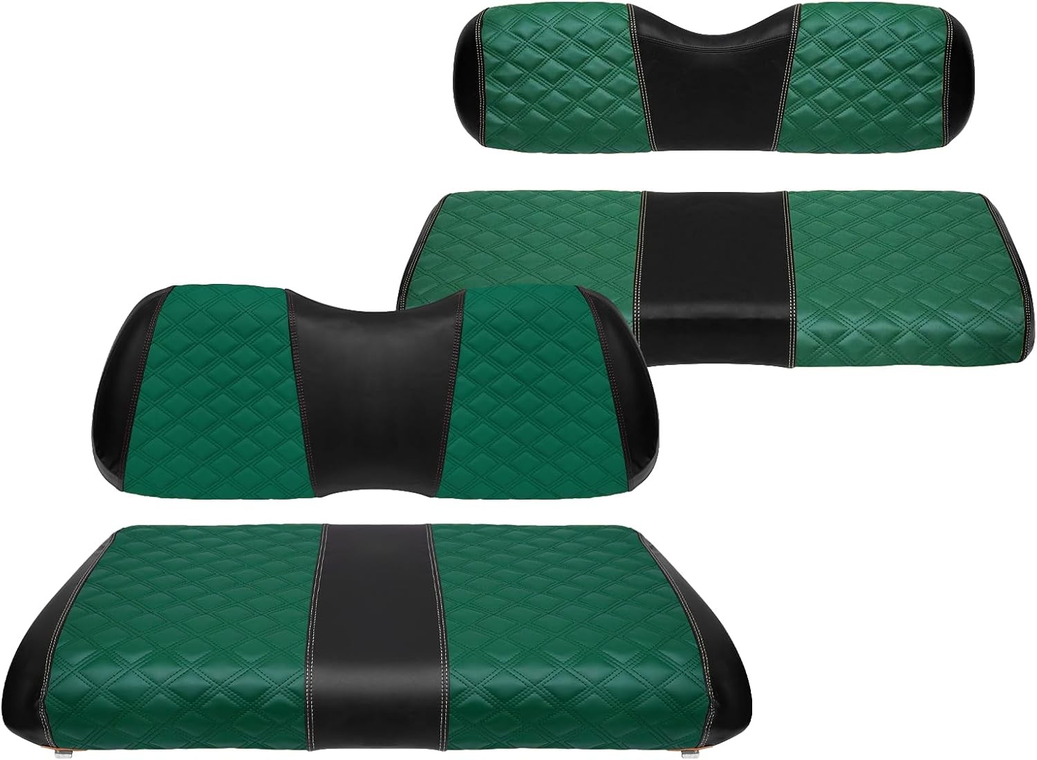 4PCS Yamaha G29 Drive Golf Cart Seat Covers 2007-2016 Front Rear Vinyl