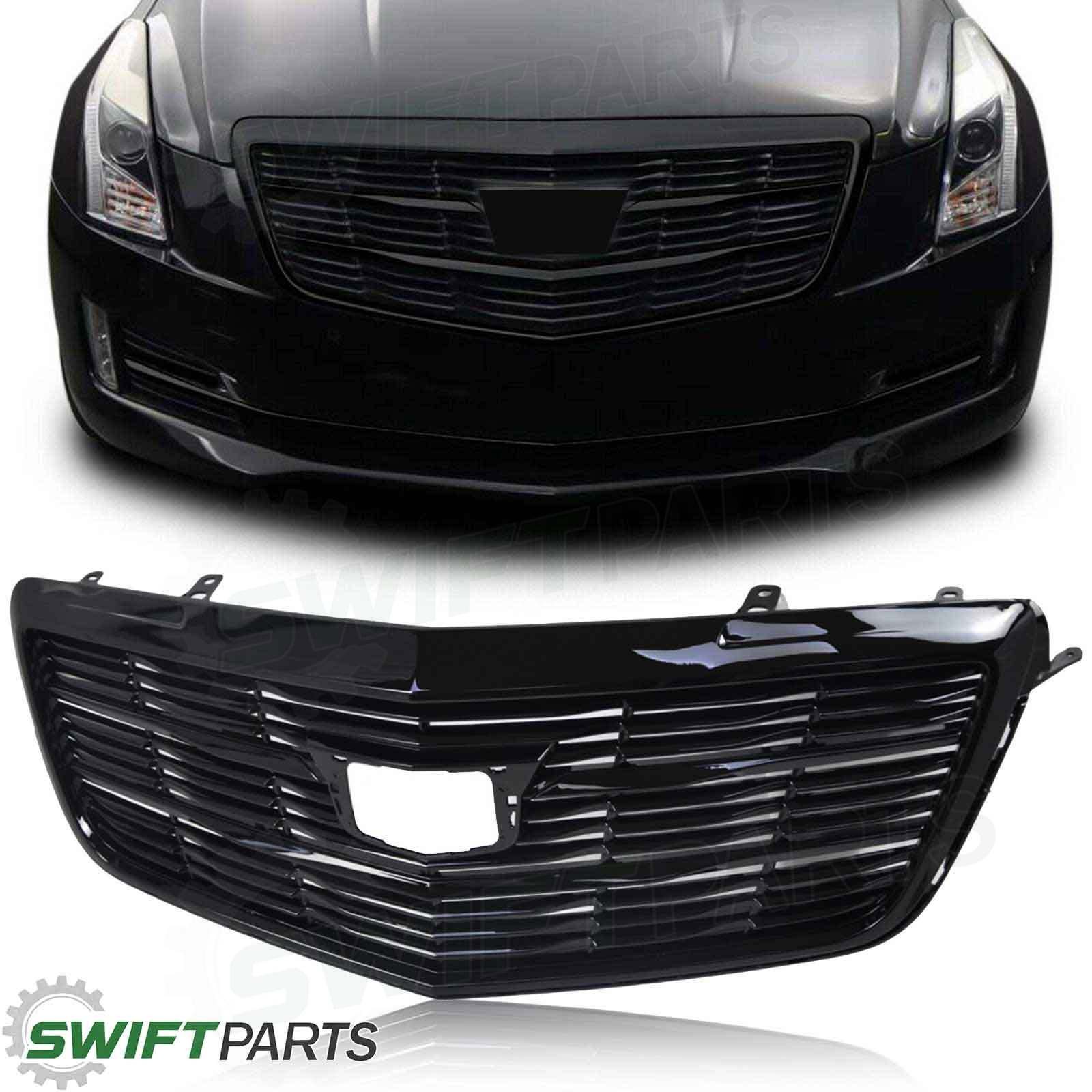 For 2015 2016 2017 2018 2019 Cadillac ATS Front Upper Grille Bumper Grill Black