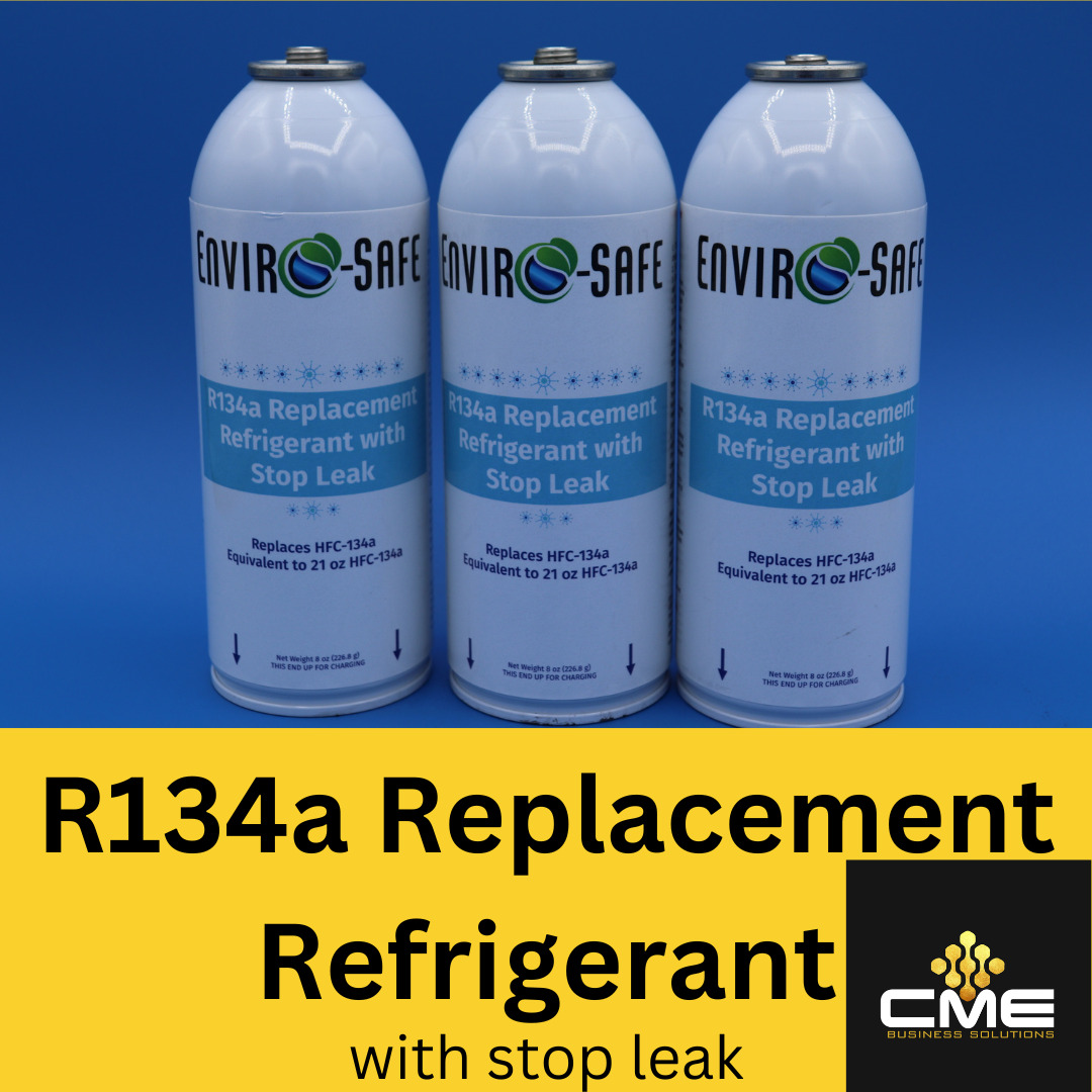 Envirosafe Auto AC R134a Replacement Refrigerant w Stop Leak 3 cans