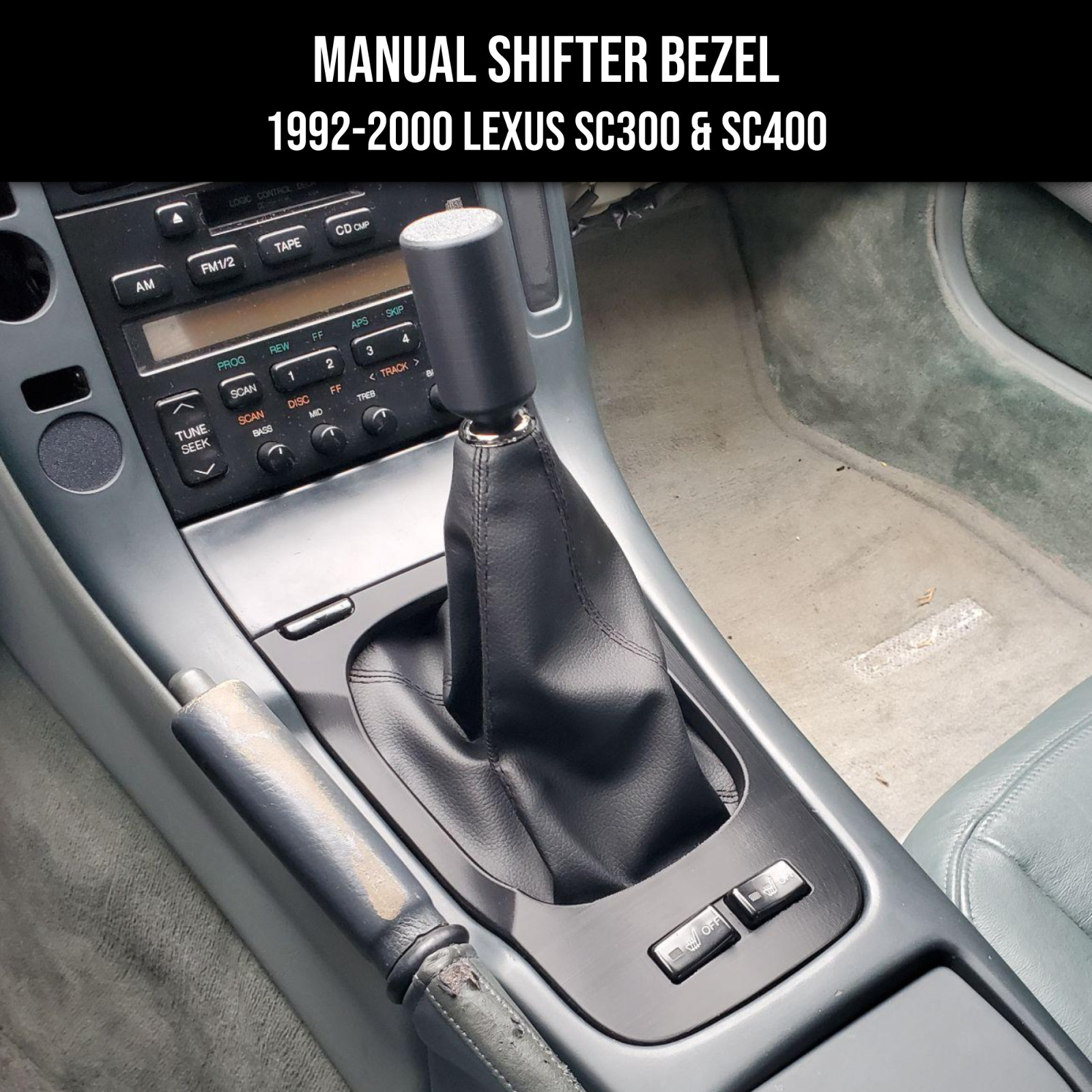 Manual Transmission Shifter Bezel for 1992-2000 Lexus SC