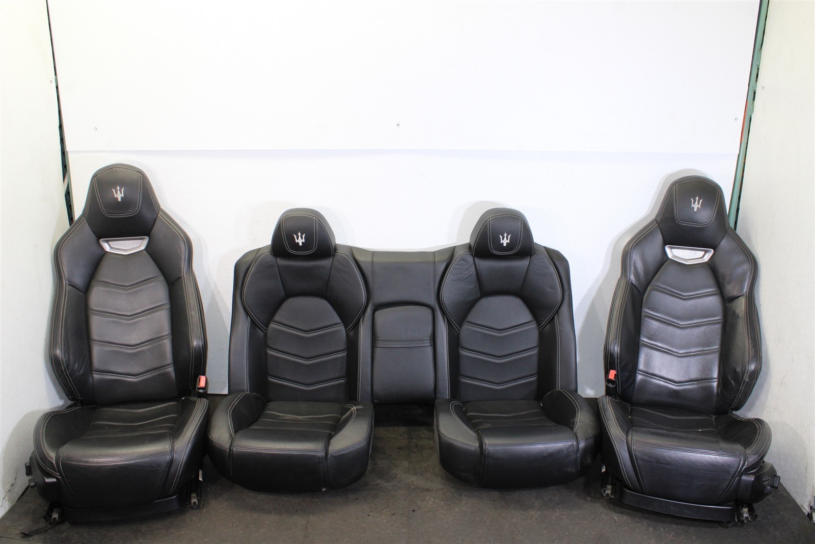 2013 Maserati GranTurismo S Black Front And Rear Seat Set Factory OEM 13-19