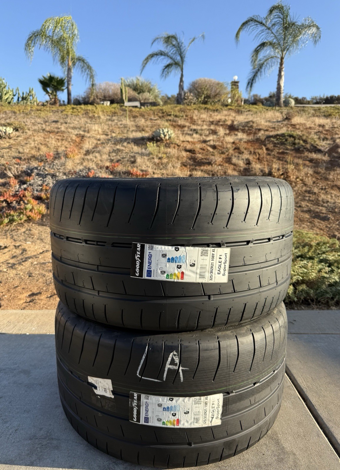 2 BRAND NEW 325/30ZR21 Goodyear Eagle F1 SuperSport R Tires Like Michelin Cup 2
