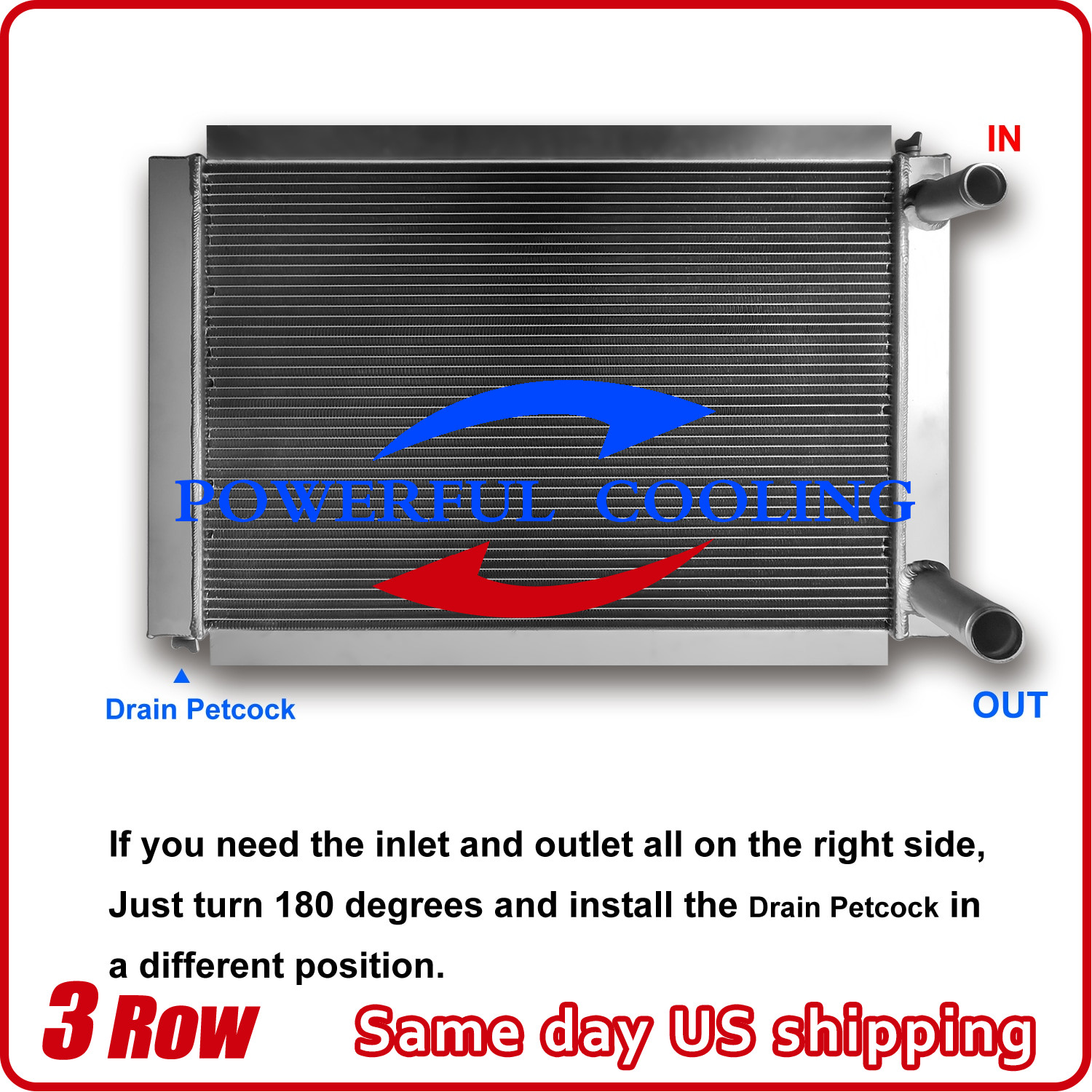 209000 Airboat Performance Aluminum Radiator - 31 x 21\