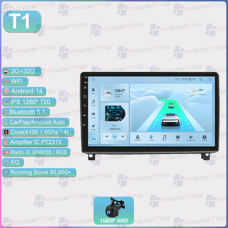 Android Car Radio8 Core 64G Carplay for Peugeot 407 2004 - 2011 WIFI FM GPS